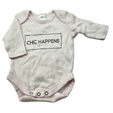Load image into Gallery viewer, Girls Baby Berry, pink cotton bodysuit / romper, EUC, size 000,  