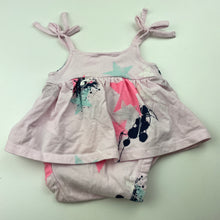 Load image into Gallery viewer, Girls Underworks, stretchy summer romper, EUC, size 000,  