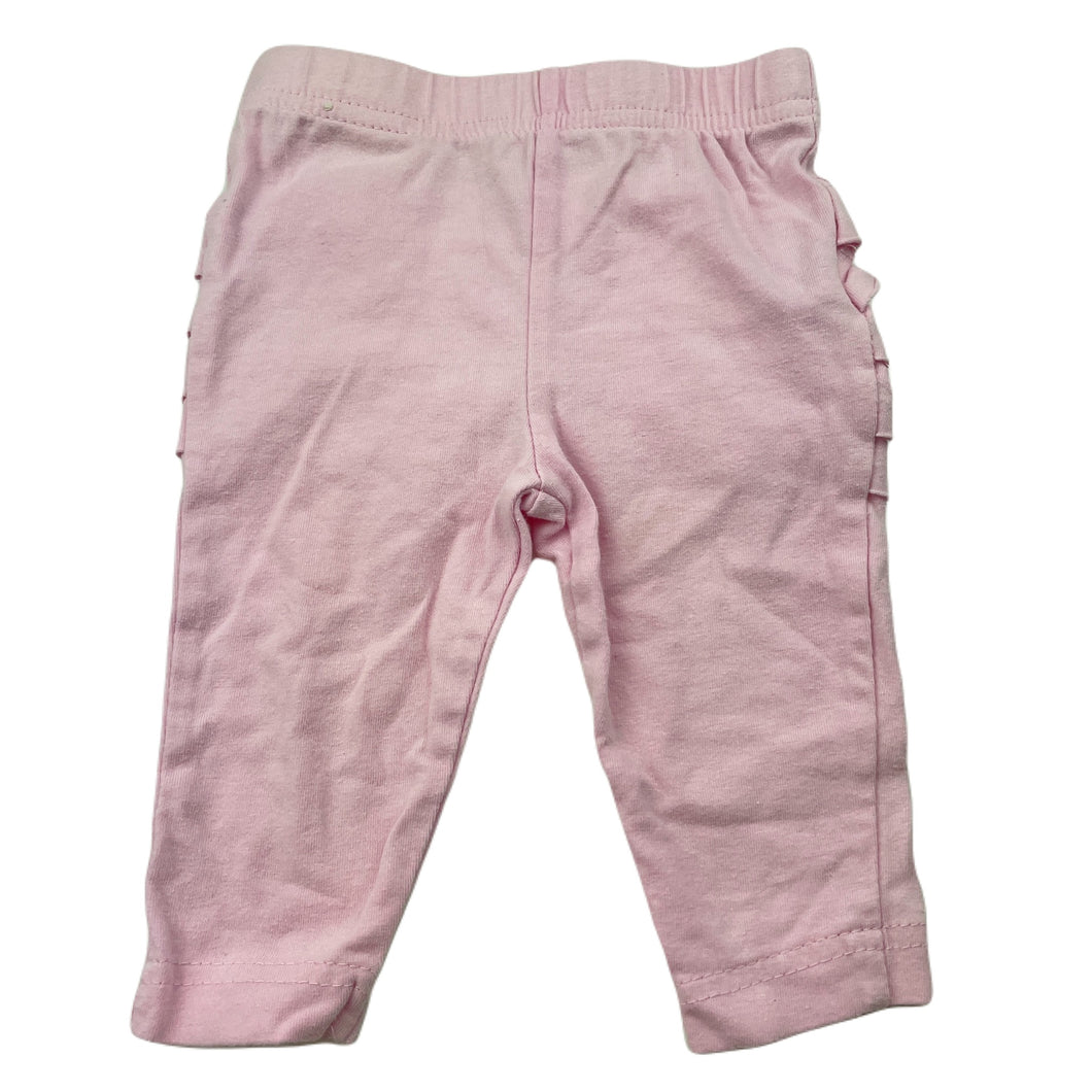 Girls Cotton On, pink ruffle leggings / bottoms, elasticated, FUC, size 000,  