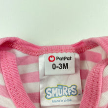 Load image into Gallery viewer, Girls PatPat, The Smurfs cotton bodysuit / romper, FUC, size 000,  
