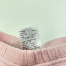 Load image into Gallery viewer, Girls Babybuds, pink cotton leggings / bottoms, elasticated, GUC, size 000,  