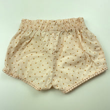 Load image into Gallery viewer, Girls Target, lightweight cotton shorts, elasticated, EUC, size 000,  