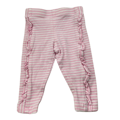 Girls Dymples, pink & white stretchy leggings / bottoms, EUC, size 000,  