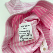 Load image into Gallery viewer, Girls Dymples, pink &amp; white stretchy leggings / bottoms, EUC, size 000,  
