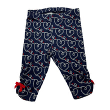 Load image into Gallery viewer, Girls Gymboree, navy cotton leggings / bottoms, GUC, size 000,  
