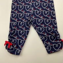 Load image into Gallery viewer, Girls Gymboree, navy cotton leggings / bottoms, GUC, size 000,  