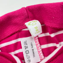 Load image into Gallery viewer, Girls Parvel, striped cotton leggings / bottoms, GUC, size 0000,  