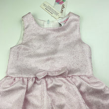 Load image into Gallery viewer, Girls Mango, metallic pink party dress, NEW, size 3, L: 52cm