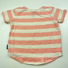 Load image into Gallery viewer, Girls Bonds, pink stripe stretchy pyjama top, EUC, size 00,  