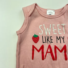Load image into Gallery viewer, Girls Baby Berry, pink cotton bodysuit / romper, GUC, size 00,  