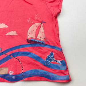 Girls Mothercare, cotton t-shirt / top, GUC, size 00,  