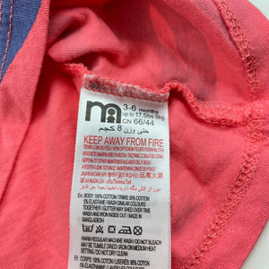 Girls Mothercare, cotton t-shirt / top, GUC, size 00,  