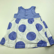 Load image into Gallery viewer, Girls Baby Charlie &amp; Me, cotton casual dress, GUC, size 00, L: 33cm