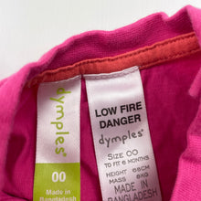 Load image into Gallery viewer, Girls Dymples, pink cotton t-shirt / top, GUC, size 00,  