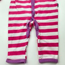 Load image into Gallery viewer, Girls Bonds, striped stretchy romper, GUC, size 00,  