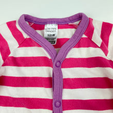 Load image into Gallery viewer, Girls Bonds, striped stretchy romper, GUC, size 00,  