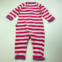 Load image into Gallery viewer, Girls Bonds, striped stretchy romper, GUC, size 00,  