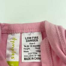 Load image into Gallery viewer, Girls Dymples, pink cotton romper, koala, EUC, size 0,  