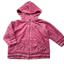 Load image into Gallery viewer, Girls Sprout, pink velour hoodie sweater, FUC, size 0,  
