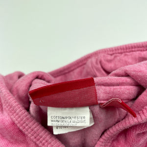 Girls Sprout, pink velour hoodie sweater, FUC, size 0,  