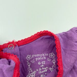 Girls Pumpkin Patch, purple cotton t-shirt / top, GUC, size 0,  