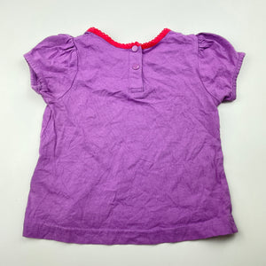 Girls Pumpkin Patch, purple cotton t-shirt / top, GUC, size 0,  