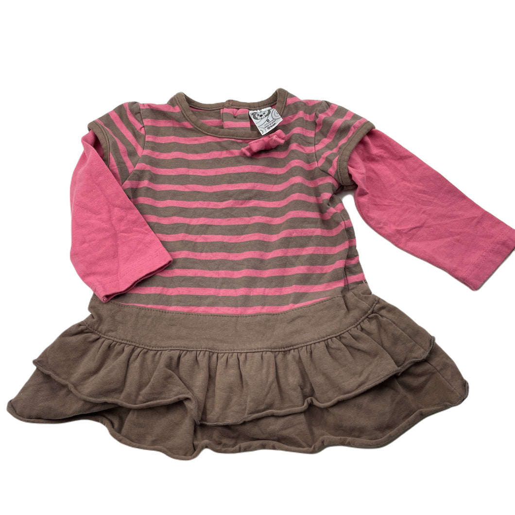 Girls Target, striped stretchy long sleeve top, EUC, size 0,  