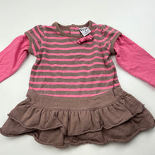 Load image into Gallery viewer, Girls Target, striped stretchy long sleeve top, EUC, size 0,  