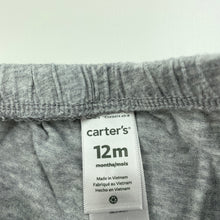 Load image into Gallery viewer, Girls Carters, grey cotton nappy cover, GUC, size 12 months,  