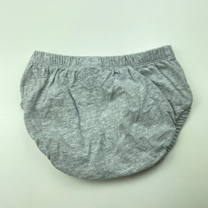 Girls Carters, grey cotton nappy cover, GUC, size 12 months,  