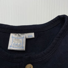 Load image into Gallery viewer, Girls Cadet Rousselle, navy cotton t-shirt / top, bird, FUC, size 12 months,  