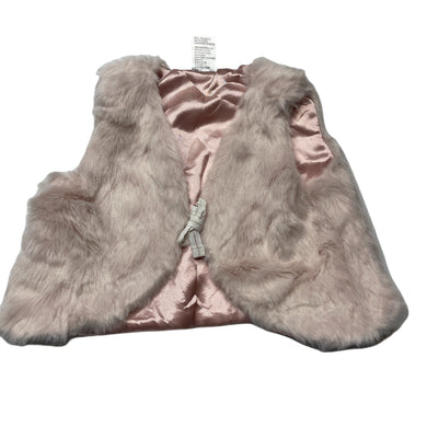 Girls Kids & Co, pink faux fur vest / jacket, EUC, size 1,  