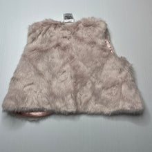 Load image into Gallery viewer, Girls Kids &amp; Co, pink faux fur vest / jacket, EUC, size 1,  