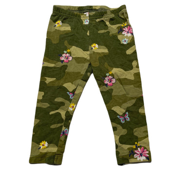 Girls Carters, camo print floral leggings / bottoms, GUC, size 1,  