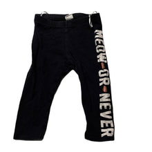 Load image into Gallery viewer, Girls H&amp;M, fleece lined leggings, elasticated, GUC, size 1,  