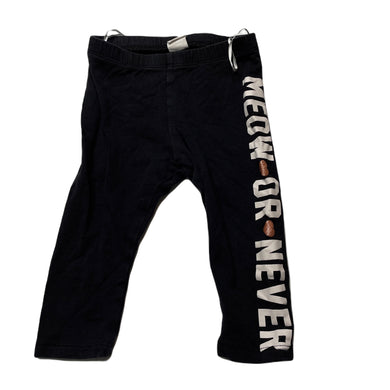 Girls H&M, fleece lined leggings, elasticated, GUC, size 1,  