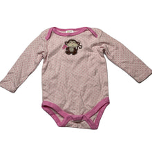 Load image into Gallery viewer, Girls Baby Gear, pink cotton bodysuit / romper, EUC, size 12 months,  
