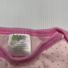 Load image into Gallery viewer, Girls Baby Gear, pink cotton bodysuit / romper, EUC, size 12 months,  
