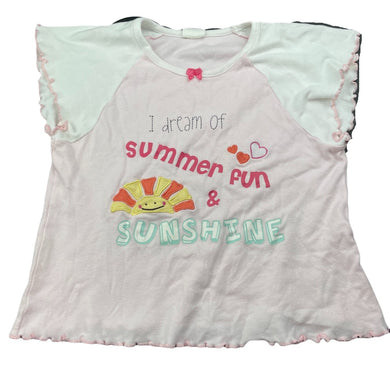 Girls Mothercare, cotton pyjama top, GUC, size 2-3,  