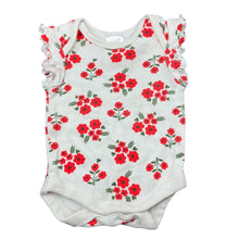 Load image into Gallery viewer, Girls Baby Berry, floral cotton bodysuit / romper, GUC, size 0000,  