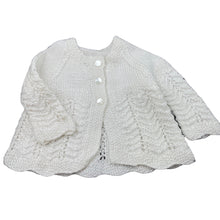 Load image into Gallery viewer, Girls handmade, knitted cardigan, GUC, size 0000,  