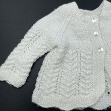Load image into Gallery viewer, Girls handmade, knitted cardigan, GUC, size 0000,  