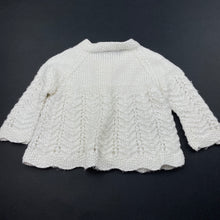 Load image into Gallery viewer, Girls handmade, knitted cardigan, GUC, size 0000,  
