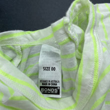 Load image into Gallery viewer, Girls Bonds, striped lightweight t-shirt / top, EUC, size 00,  