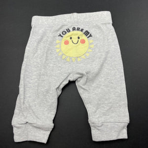 Girls Pekkle, grey cotton leggings / bottoms, GUC, size 3 months,  