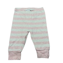 Load image into Gallery viewer, Girls Target, pink stripe stretchy leggings / bottoms, GUC, size 000,  
