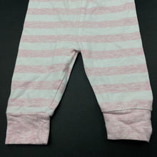 Load image into Gallery viewer, Girls Target, pink stripe stretchy leggings / bottoms, GUC, size 000,  