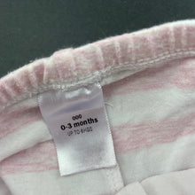 Load image into Gallery viewer, Girls Target, pink stripe stretchy leggings / bottoms, GUC, size 000,  