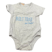 Load image into Gallery viewer, Boys Baby Patch, grey marle bodysuit / romper, GUC, size 3 months,  