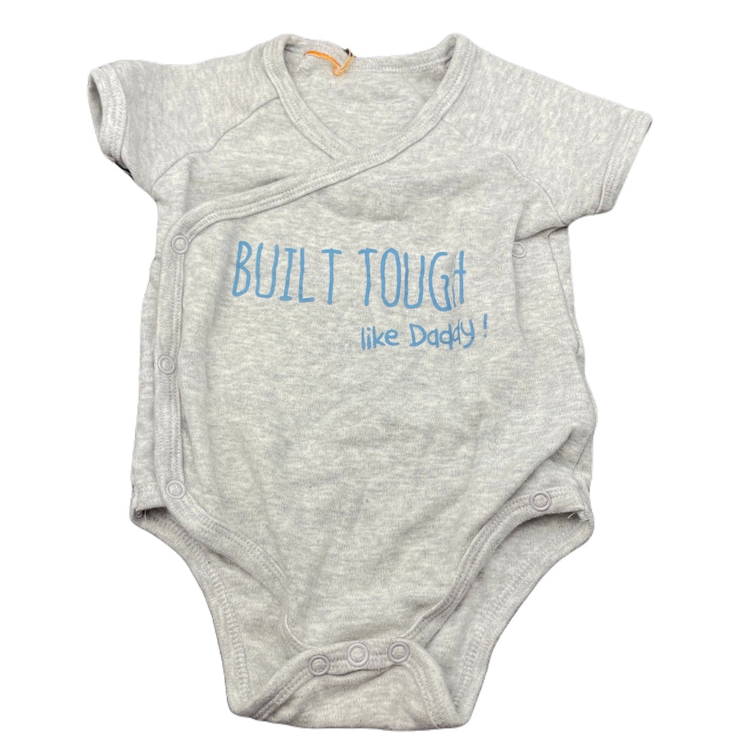 Boys Baby Patch, grey marle bodysuit / romper, GUC, size 3 months,  